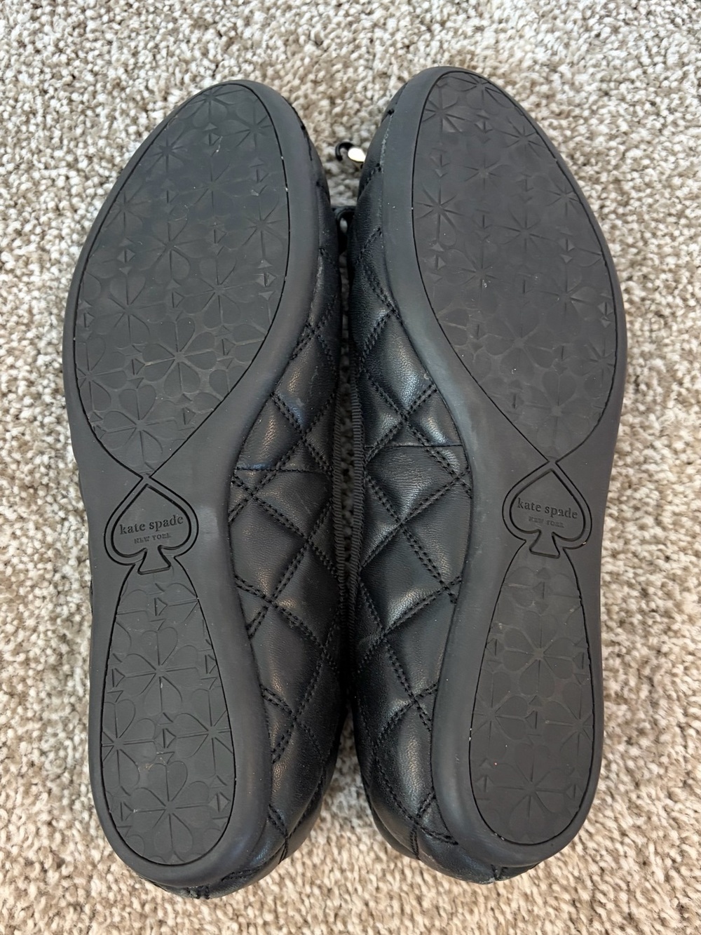 kate spade Black Quilted Bow Ballet Flats - Picture 3 of 4